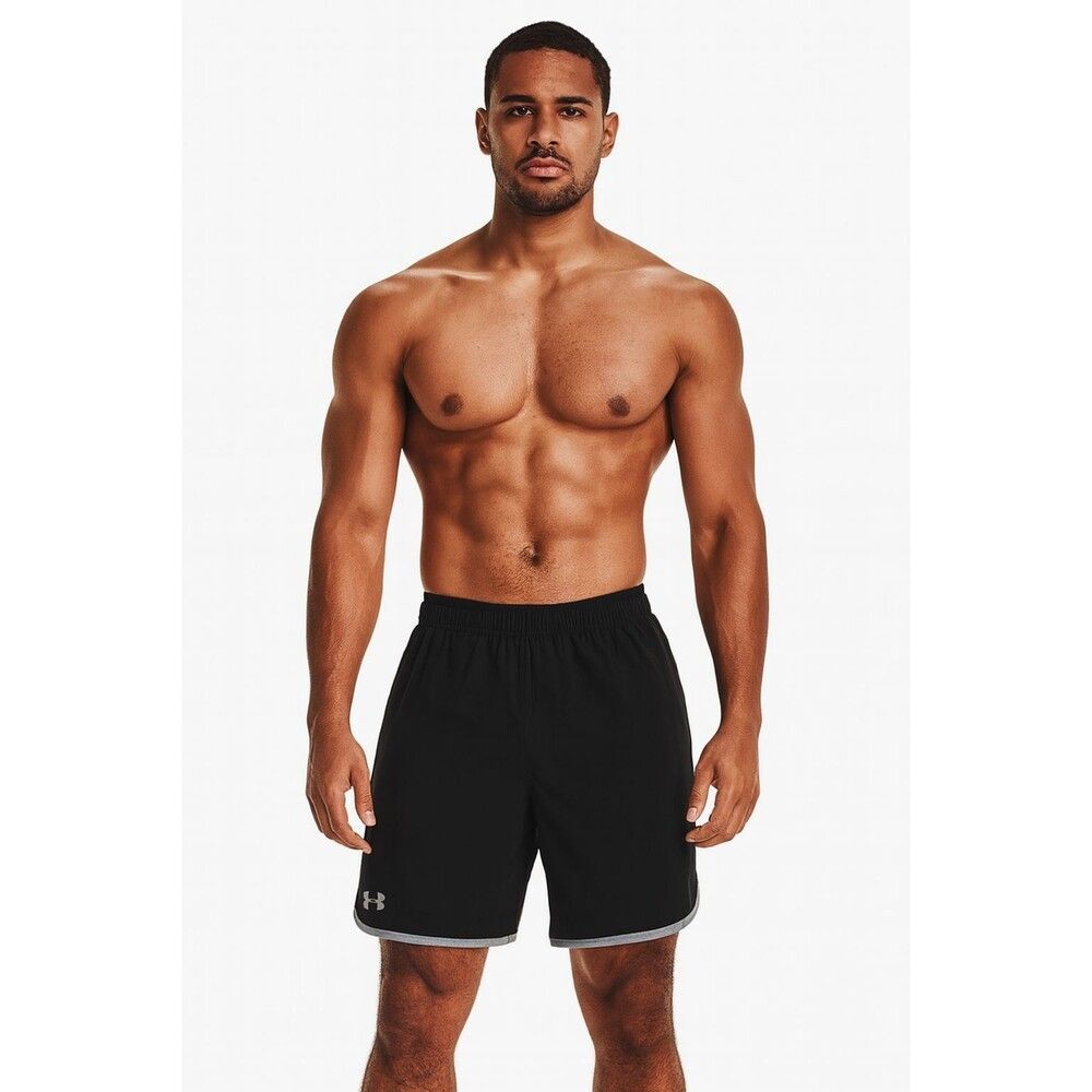 Under Armour Vintage Soccer Running Gym Shorts Black Gray Small